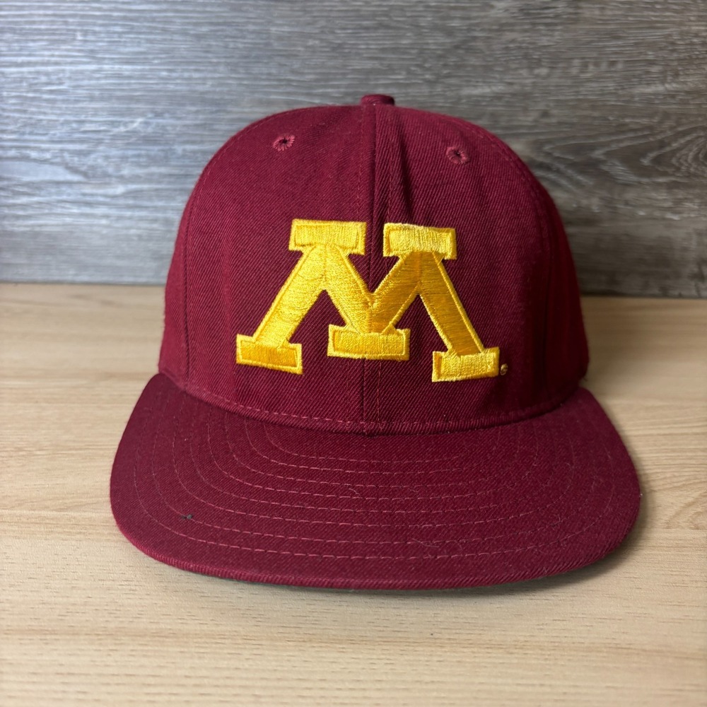 Vintage Minnesota Golden Gophers Hat Cap Snap Back Maroon Gold USA Made 90s